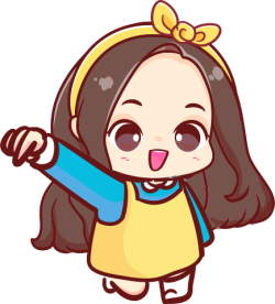 chibi, bé gái, con gái, girl, cute, dễ thương, sinh viên, student