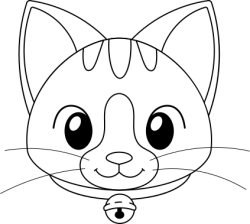 Cat, mèo, cute, dễ thương, line, doodle 1