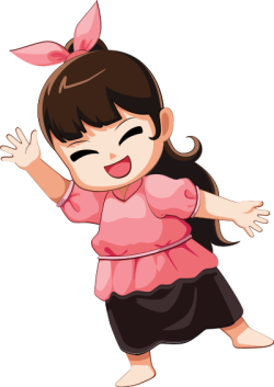 cô gái, dễ thương, girl, cute, chibi