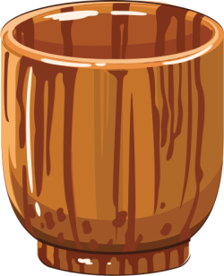 coconut shell, cốc nước, water cup