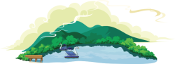 Hồ, mây, thiên nhiên, núi rừng, Lake, clouds, nature, mountains and forests