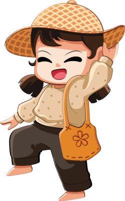 cô gái, dễ thương, girl, cute, chibi