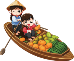 Bé gái, chibi, girl, chèo suồng, rowing