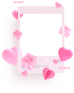 Frame, khung ảnh, khung instagram, instagram, khung hình, trái tim, heart, valentine