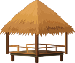 nhà sàn, nhà lá, nhà tranh,stilt houses, thatched houses