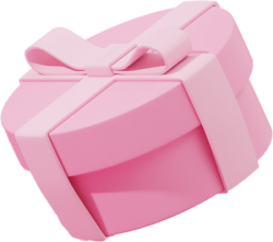 Hộp quà, quà, hộp quà hình tròn,box gift, gift, màu hồng, pink, 3D