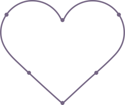 Cute, dễ thương, trái ti, heart, line