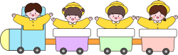 Học sinh, student, trẻ em, child, xe lửa, tàu hỏa, train, cute, dễ thương