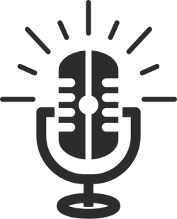 Logo, micro, podcast, host, mc 2
