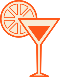 Logo, cam, chanh, lemon, orange, soda, cocktail