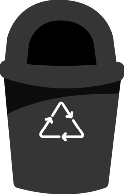 thùng rác,trash can