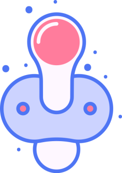 Logo, em bé, baby, child, ti, ti giả, núm ti em bé