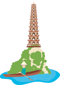 Việt Nam, đền, chùa, vịnh