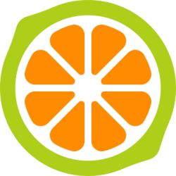 Logo, cam, chanh, lemon, orange