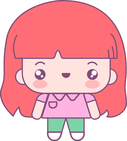 Nhân vật, hoạt hình, chibi, cute, dễ thương, nữ, con gái, girl 5