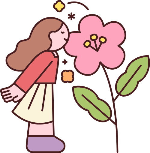 Dooble, cute, dễ thương, abstract, nhân vật, hoa, flower, cô gái, girl 7