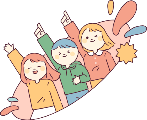 Dooble, cute, dễ thương, chibi, hoạt hình, bạn bè, friend, hội nhóm, team 2