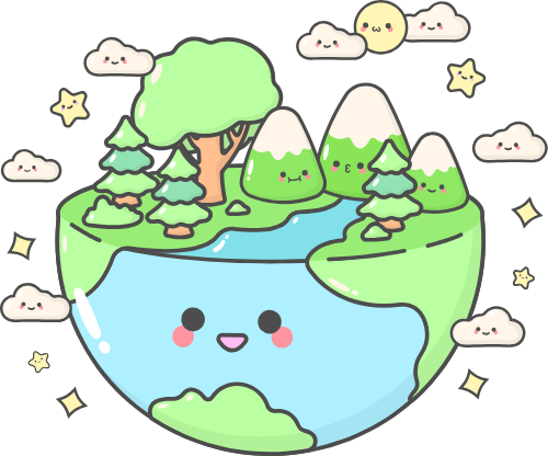 Trái đất, earth, môi trường, environment, dễ thương, cute 1