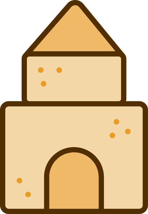 Dooble, cute, dễ thương, lâu đài cát, lâu đài, cát, sand