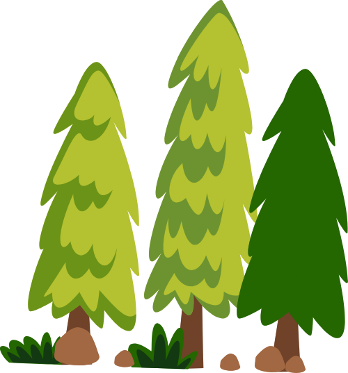 Cute, dễ thương, cây, tree, cây thông, pine, cây xanh