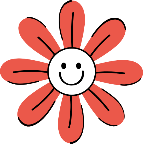 hoa, flower, mặt cười, smile