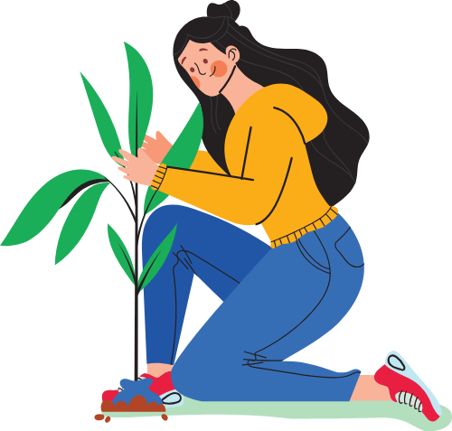Girl, cô gái, nữ,trồng cây,  plant a tree 1