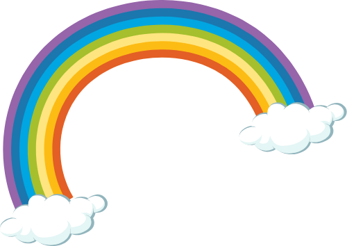 Cute, dễ thương, cầu vồng, rainbow