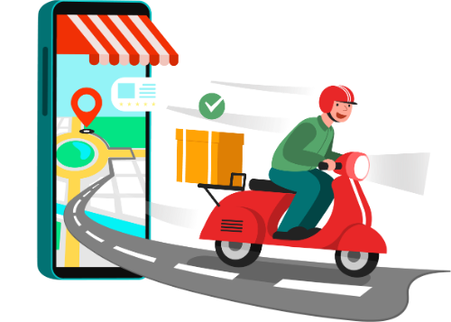 Shipper, giao hàng, delivery, người giao hàng, nhân viên, điện thoại, phone, map