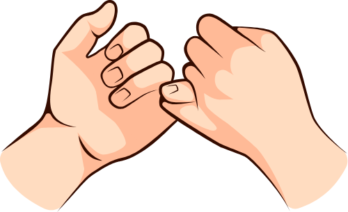 tay, hand, promise finger , móc ngoéo