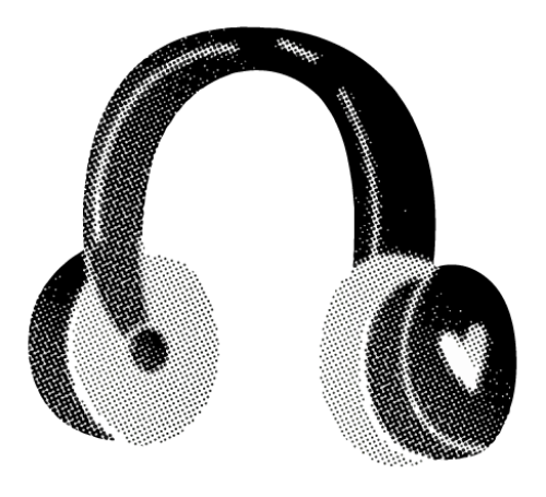 Shape, scrapbook, giấy, paper, vintage, craft, music, âm nhạc, tai nghe, headphone