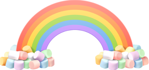 Kẹo, túi kẹo, candy, marshmallow, cầu vòng, rainbow