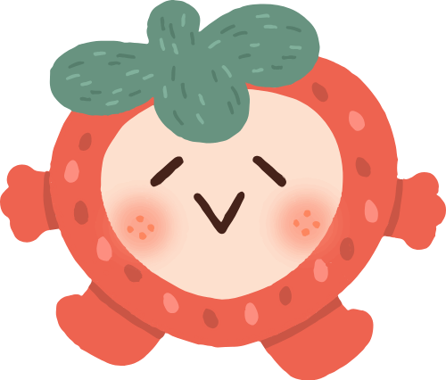 Cute, dễ thương, dâu, dâu tây, strawberry, emoji 1