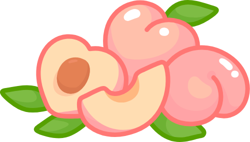 Cute, dễ thương, đào, trái đào, peach 4