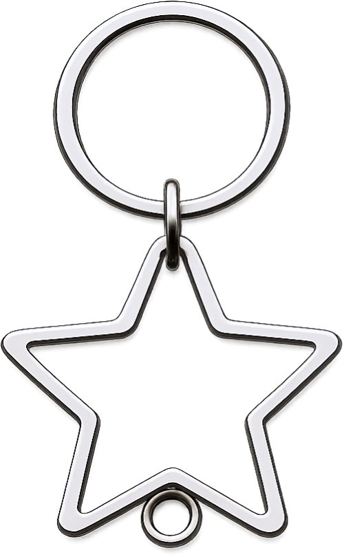 móc khóa, keychain, ngôi sao, star