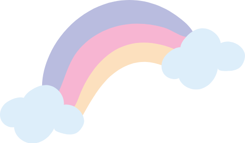 dễ thương, cute,cầu vồng, rainbow