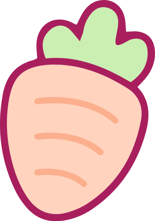 Cute, dễ thương, carrot, cà rốt