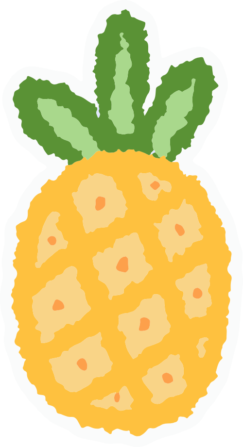 Summer, mùa hè, biển, dứa, thơm, ananas