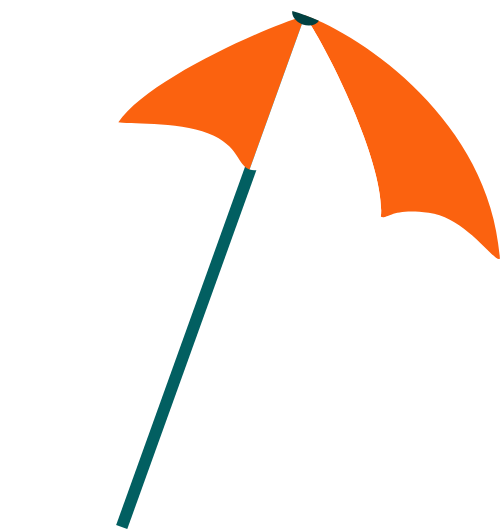 hè, summer, dù,  umbrella, ô