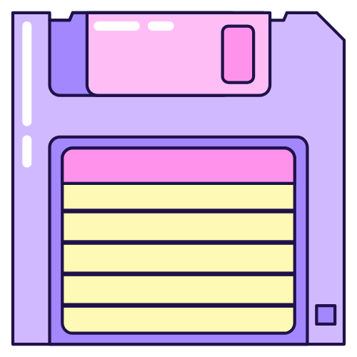 Y2k, retro, vintage, flat design, thẻ nhớ