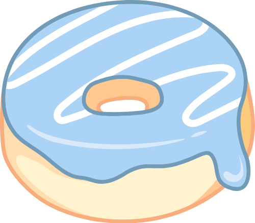 Cute, dễ thương, bánh, cake, bánh ngọt, việt quất, blueberry, donut