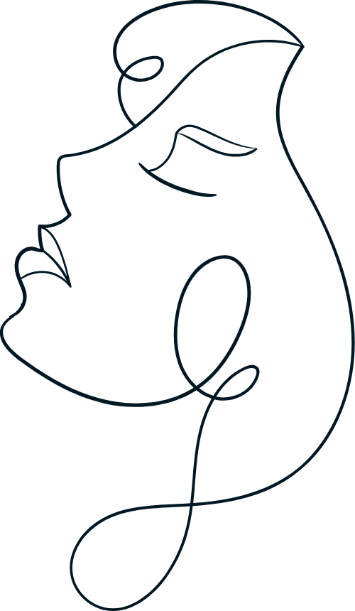 Line, nét, girl, cô gái