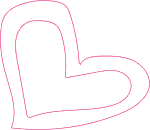 Cute, dễ thương, line, nét, trái tim, tim, heart