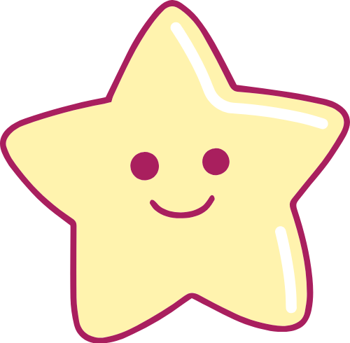 Cute, dễ thương, ngôi sao, star