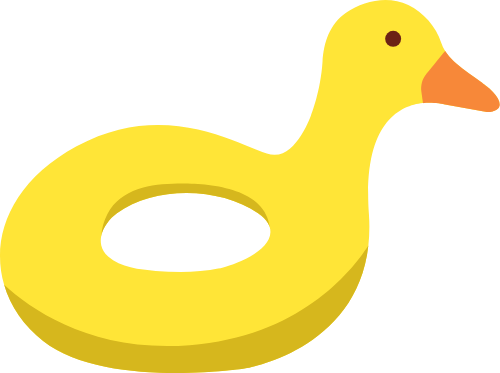 Bơi, swimming, mùa hè, summer, phao bơi, swimming buoy, vịt, duck