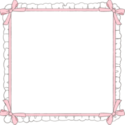 Frame, khung, nơ, bow, shape, cute, dễ thương, brush