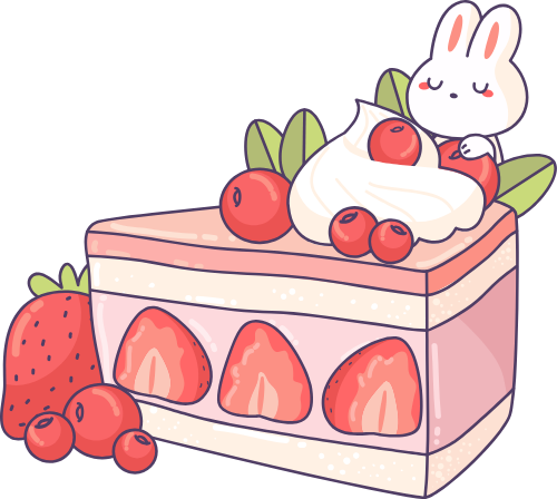 Bánh kem, bánh ngọt, bánh, cake, dâu tây, stawberry, cute, dễ thương