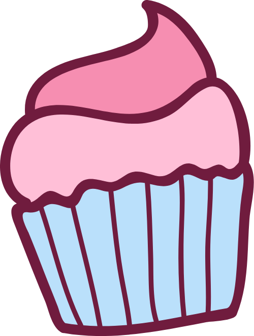 Bánh, cupcake, bánh kem, cake, cute, dễ thương