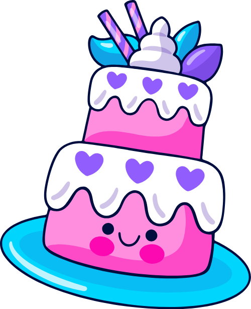 Bánh, bánh kem, bánh ngọt, cake, birthday, sinh nhật, cute, dễ thương