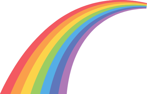 Rainbow, cầu vồng, cute, dễ thương