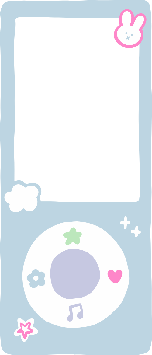 Máy nghe nhạc, apple ipod, cute, dễ thương, y2k